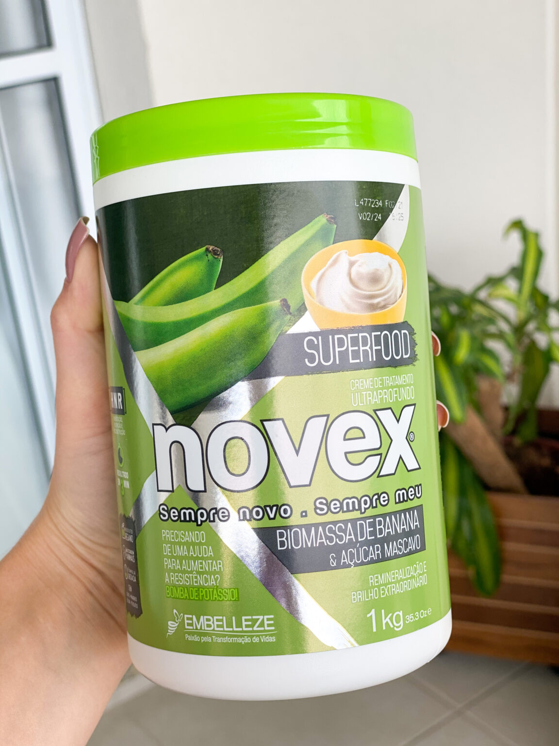 Novex Superfood Biomassa De Banana E A Car Mascavo Bom