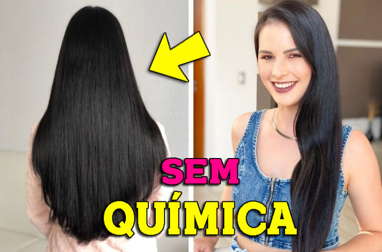 Como Alisar o Cabelo Naturalmente Sem Química PASSO A PASSO