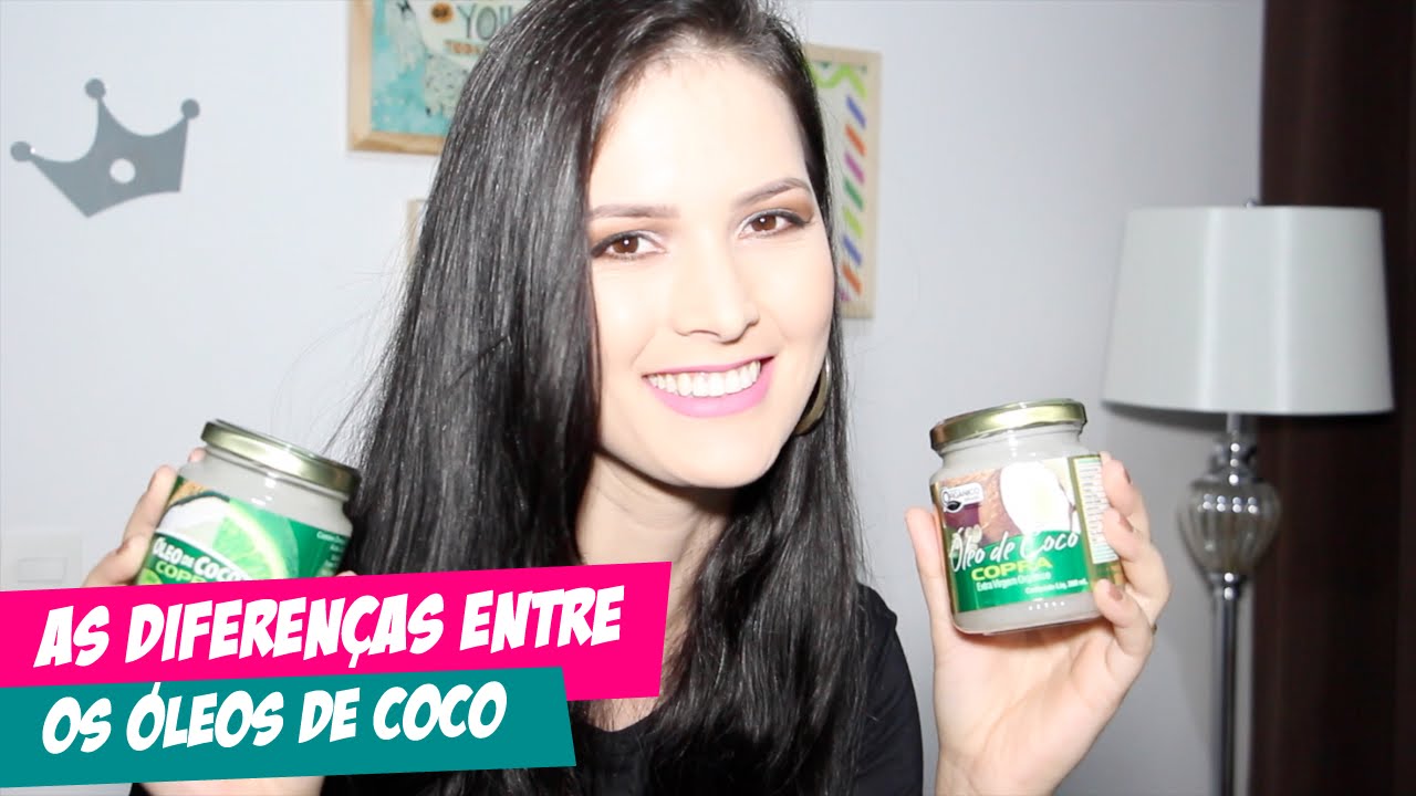 Diferenças entre óleos de Coco e qual é o melhor para o cabelo?