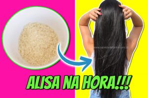 Como alisar o cabelo com arroz